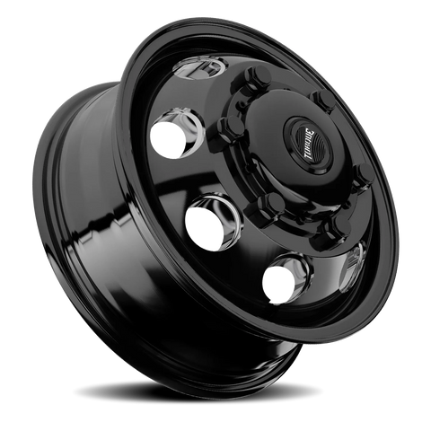 Gloss Black Milled Spoke Torque HD Revolver Aluminum Wheel 6 on 205mm (161.1mm Bore)