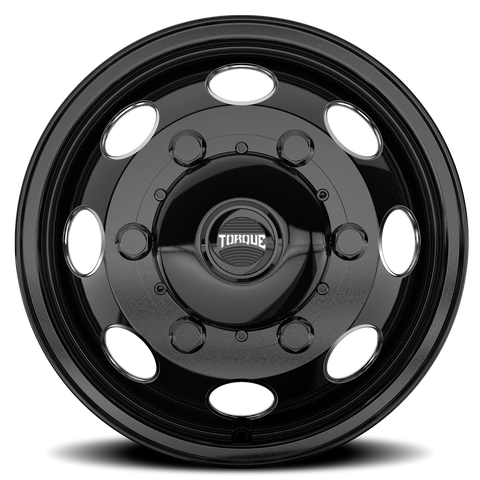 Gloss Black Milled Spoke Torque HD Revolver Aluminum Wheel 6 on 205mm (161.1mm Bore)