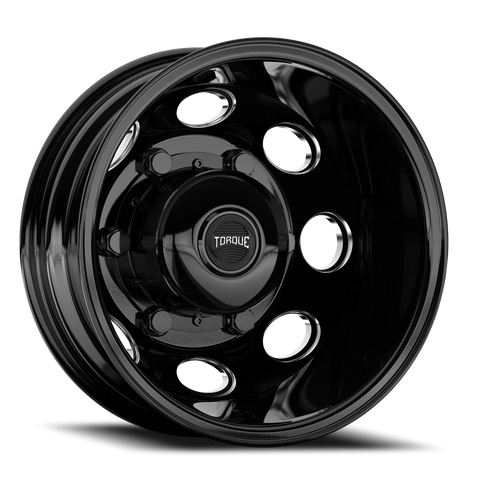 Gloss Black Milled Spoke Torque HD Revolver Aluminum Wheel 6 on 180mm (138.8mm Bore)