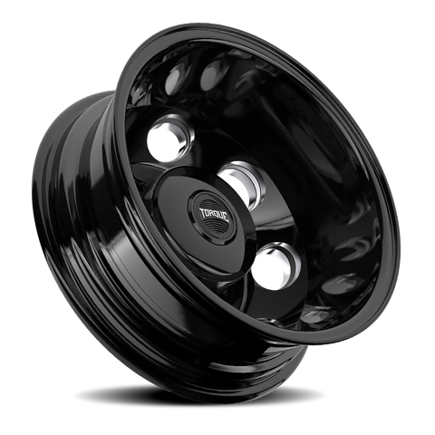 Gloss Black Milled Spoke Torque HD Revolver Aluminum Wheel 6 on 180mm (138.8mm Bore)