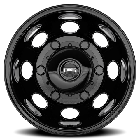 Gloss Black Milled Spoke Torque HD Revolver Aluminum Wheel 6 on 180mm (138.8mm Bore)