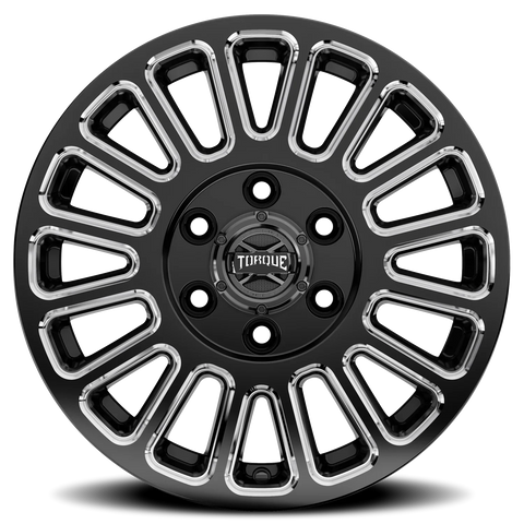 Gloss Black Milled Spoke Torque HD Trek Aluminum Wheel 5 on 130mm (78.1mm Bore)