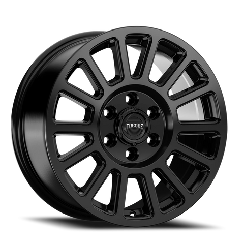 Satin Black Torque HD Trek Aluminum Wheel 6 on 130mm (83.9mm Bore)