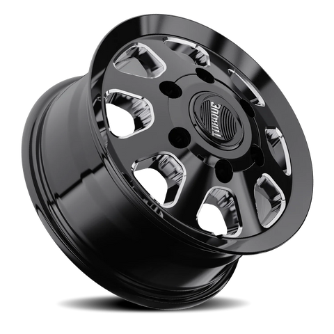 Gloss Black Milled Spoke Torque HD Traveler Aluminum Wheel 6 on 180mm (138.8mm Bore)