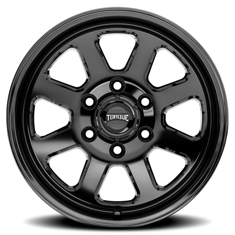 Gloss Black Milled Spoke Torque HD Navigator Aluminum Wheel 6 on 130mm (83.9mm Bore)