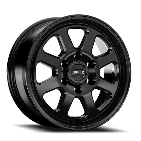Satin Black Torque HD Navigator Aluminum Wheel 6 on 130mm (83.9mm Bore)
