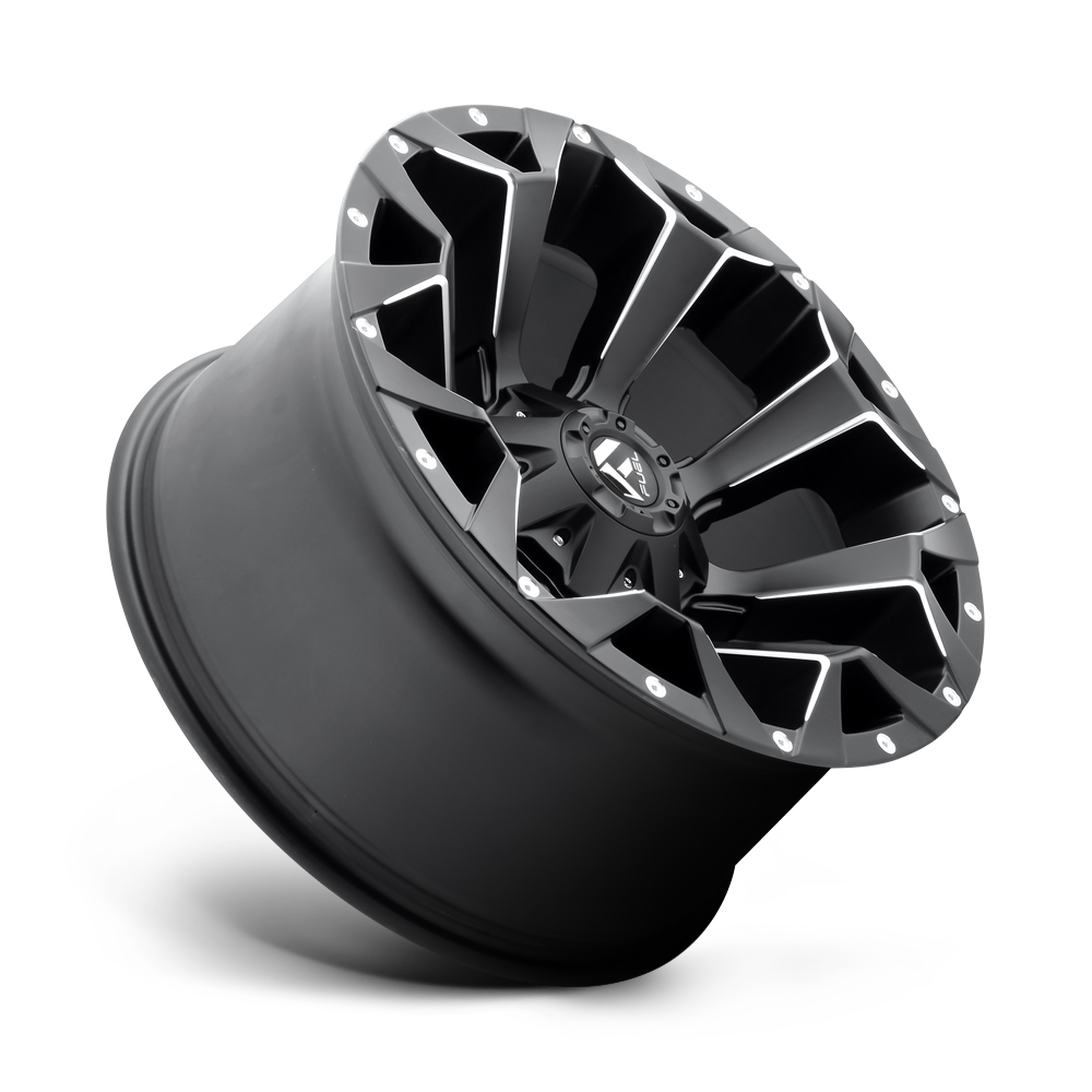 Fuel Assault D546 Matte Black Aluminum Ford SRW Wheel Kit (8x170