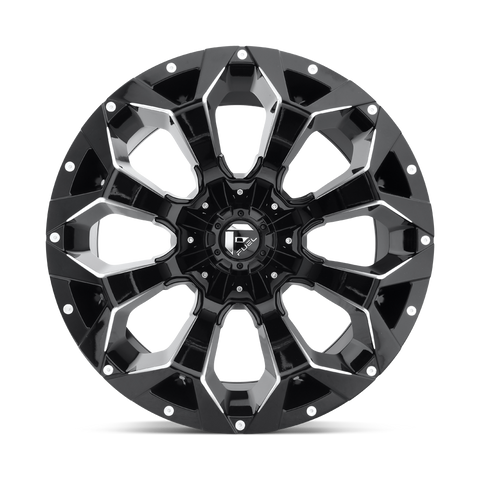 Fuel Assault D576 Gloss Black Aluminum Ford SRW Wheel Kit (8x170)