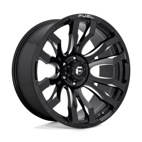 Fuel Blitz D673 Gloss Black Milled Aluminum Wheel