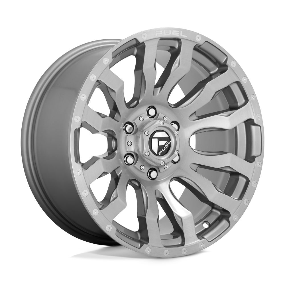 Fuel Blitz D693 Platinum Finish Aluminum Ford SRW Wheel Kit (8x170 Fuel Blitz D693 Platinum Finish Aluminum Ford SRW Wheel Kit (8x170