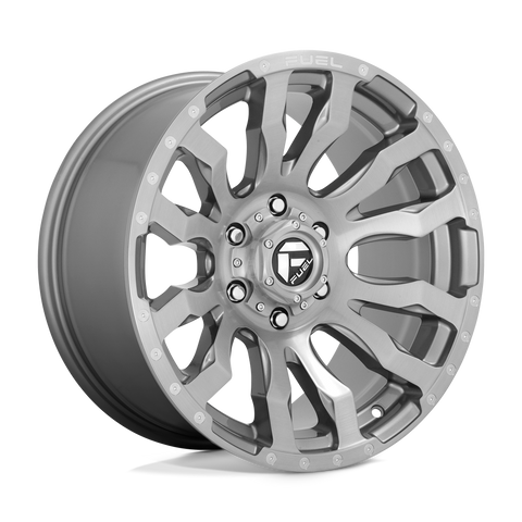 Fuel Blitz D693 Platinum Finish Aluminum Ford SRW Wheel Kit (8x170 Fuel Blitz D693 Platinum Finish Aluminum Ford SRW Wheel Kit (8x170