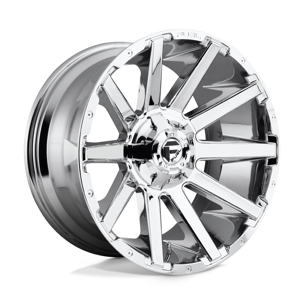Fuel Contra D614 Chrome Aluminum Chevy / GMC SRW Wheel Kit (8x180 Fuel Contra D614 Chrome Aluminum Chevy / GMC SRW Wheel Kit (8x180