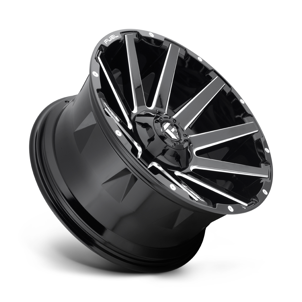 Fuel Contra D615 Gloss Black Aluminum Dodge Ram SRW Wheel Kit (8x6