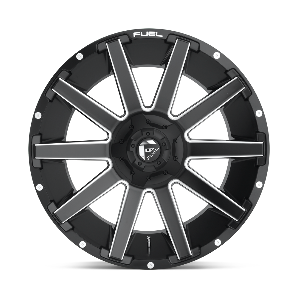 Fuel Contra D616 Matte Black Aluminum Ford SRW Wheel Kit (8x170