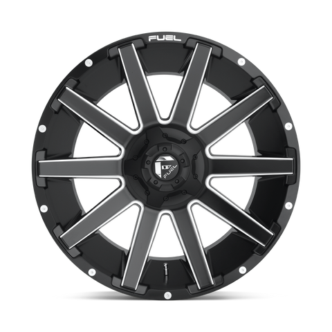 Fuel Contra D616 Matte Black Aluminum Ford SRW Wheel Kit (8x170)