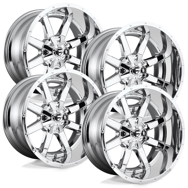 Fuel Maverick D536 Chrome Aluminum Dodge Ram SRW Wheel Kit (8x6.5
