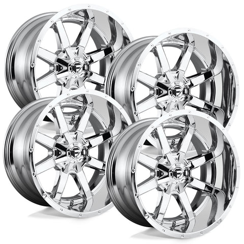 Fuel Maverick D536 Chrome Finish Aluminum Chevy / GMC SRW Wheel Kit (8x180)