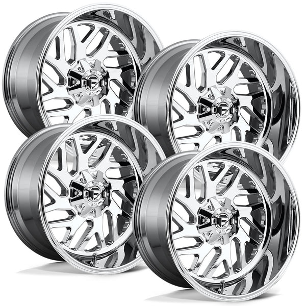 Fuel Triton D609 Chrome Finish Aluminum Ford SRW Wheel Kit (8x170