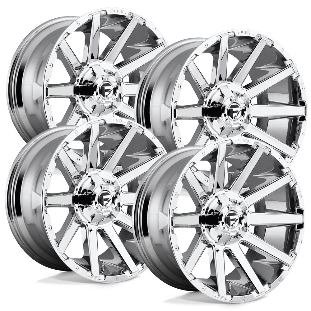 Fuel Contra D614 Chrome Aluminum Ford SRW Wheel Kit (8x170) – Buy Truck ...