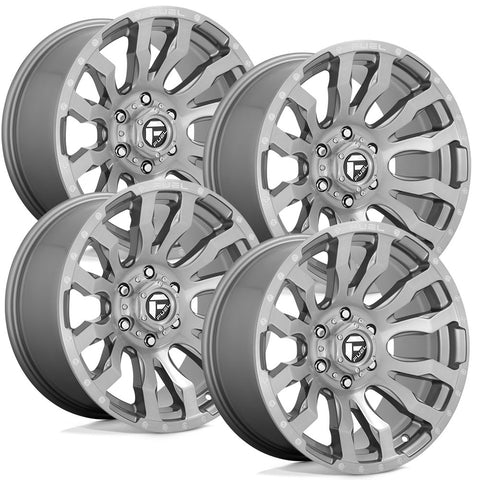 Fuel Blitz D693 Platinum Finish Aluminum Ford SRW Wheel Kit (8x170)