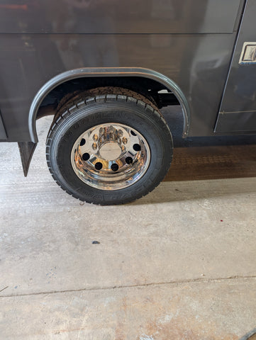 19.5x6.75 Northstar Mirror Polish Both Sides 2008-Present Dodge Ram 4500/5500 & 2005-Present Ford F450/F550 DRW 10X225MM