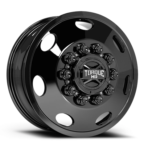 20x8.25 Revolver Gloss Black Torque HD Front Aluminum Wheel