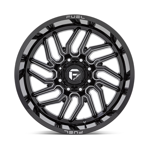 Fuel Hurricane D807 Milled with Gloss Black Finish Aluminum Wheel