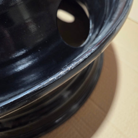 19.5x6.75 8x6.5" Black Steel (Chevy/GM 3500 DRW 1973-2010) (SPARE ONLY)