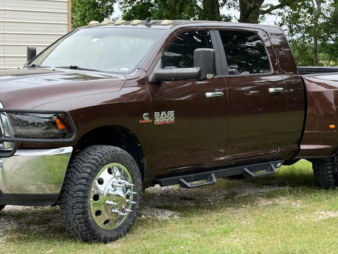 22x8.25 Mirror Forged Aluminum "Classic" 6 Wheel Kit w/ Adapters and Chrome Caps (1994-2018 Ram 3500 DRW)