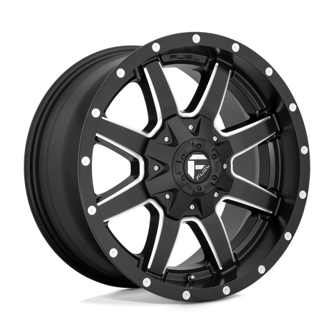 Fuel Maverick D538 Milled with Matte Black Finish Aluminum Dodge Ram SRW Wheel Kit (8x6.5)