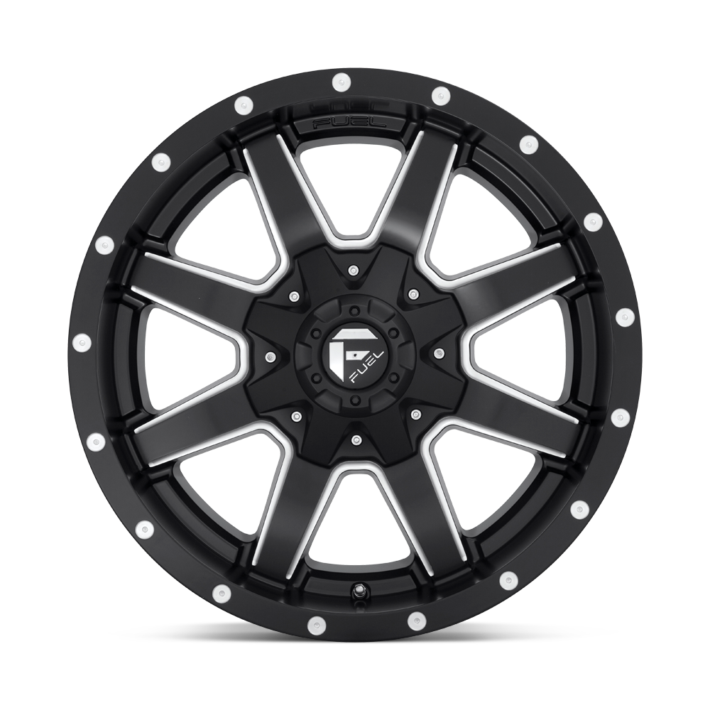 Fuel Maverick D538 Milled Matte Black Ford SRW Wheel Kit (8x170