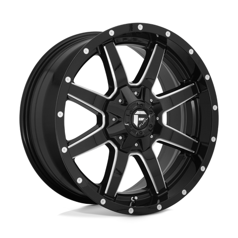 Fuel Maverick D610 Milled with Gloss Black Finish Aluminum Wheel