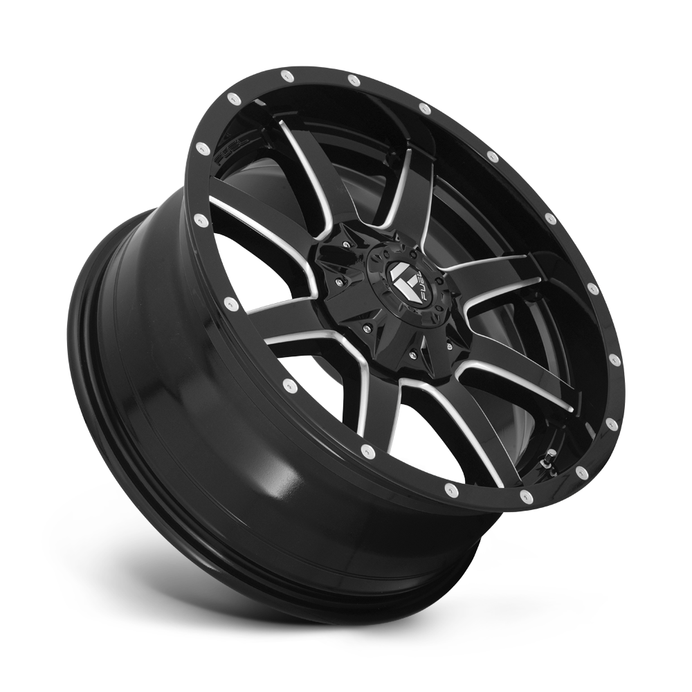 Fuel Maverick D610 Black Gloss Milled Chevy / GMC SRW Wheel Kit