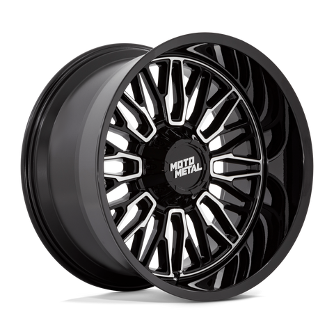 Moto Metal Stinger MO809 Gloss Black and Milled Aluminum Wheel