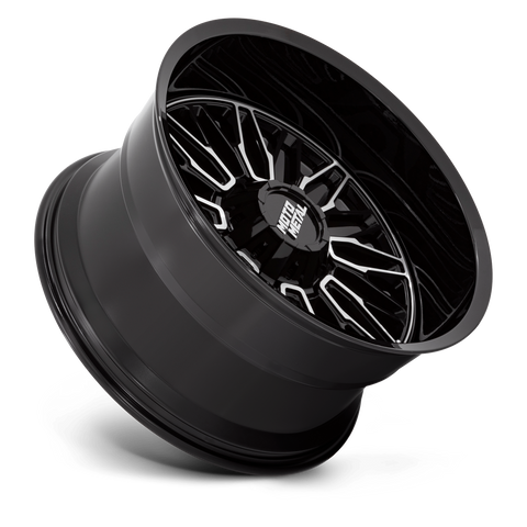 Moto Metal Stinger MO809 Gloss Black and Milled Aluminum Wheel