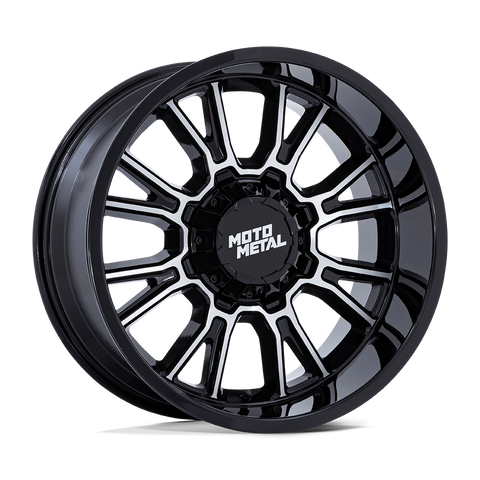 Moto Metal Legacy MO810 Gloss Black and Milled Aluminum Wheel