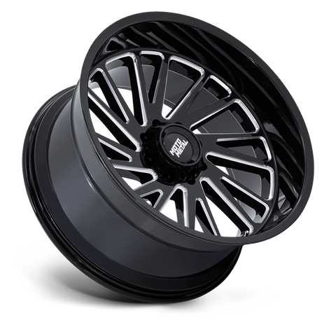 Moto Metal Combat MO811 Gloss Black and Milled Aluminum Wheel