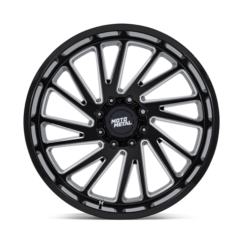 Moto Metal Combat MO811 Gloss Black and Milled Aluminum Wheel