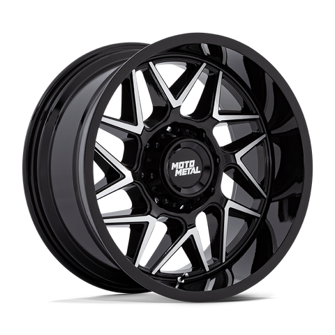 Moto Metal Turbine MO812 Gloss Black with Machined Face Aluminum Wheel