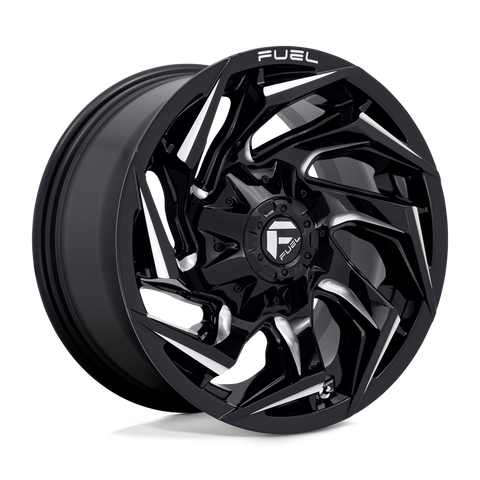 Fuel Reaction D753 Black Aluminum Chevy/GMC SRW Wheel Kit (8x180)