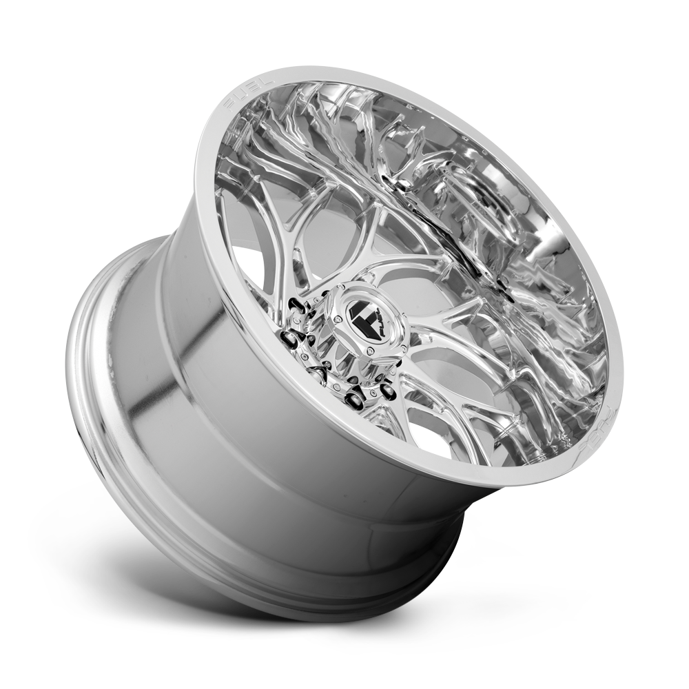 Fuel Runner D740 Chrome Aluminum Chevy / GMC SRW Wheel Kit (8x180
