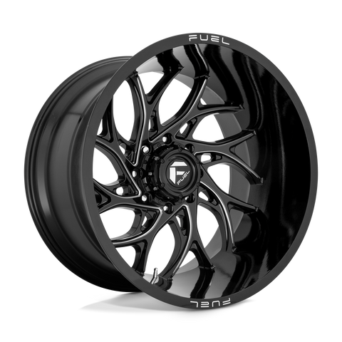 Fuel Runner D741 Gloss Black Aluminum Chevy / GMC SRW Wheel Kit (8x180)