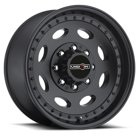 19.5x7.5 Vision Matte Black 8x180 2012-Present Chevy/GM 2500/3500 Single