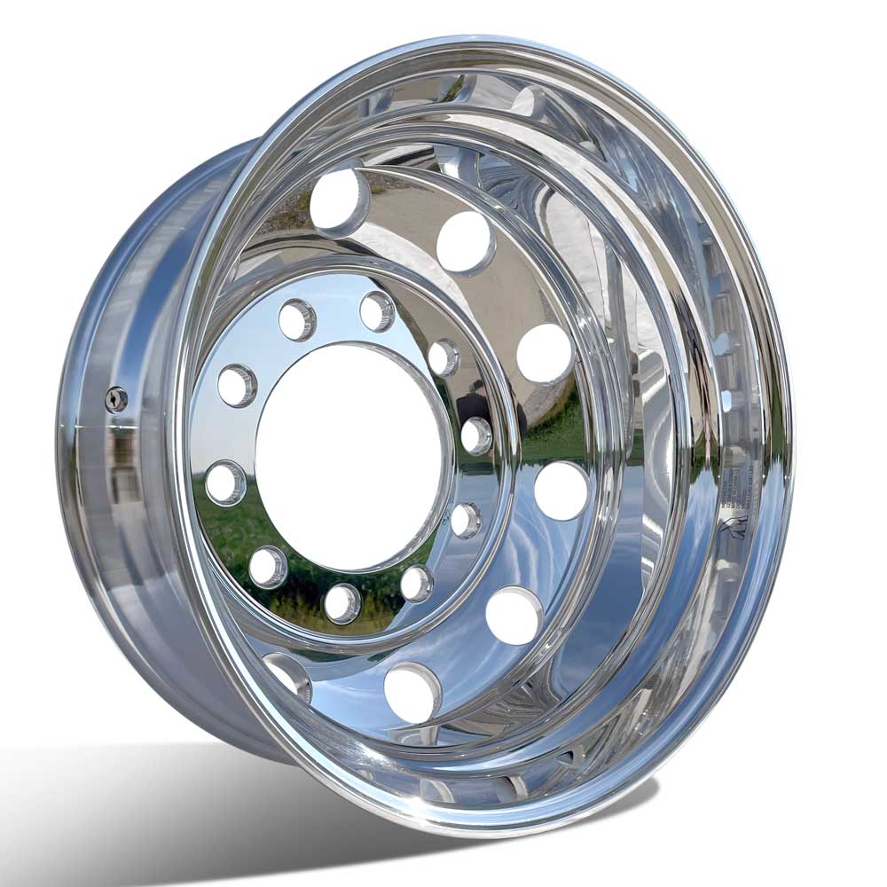22.5 Stud-Pilot Polished 10 Lug Semi Wheel Kit – Buy Truck Wheels