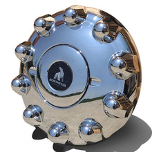 Load image into Gallery viewer, Northstar Front Chrome ABS Plastic Steer Hub &amp; Lug Cover Kit