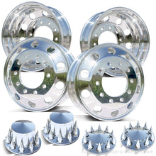 Load image into Gallery viewer, 22.5 Mirror Polished Northstar 4 Wheel Kit