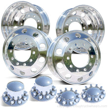 Load image into Gallery viewer, 22.5 Mirror Polished Northstar 4 Wheel Kit