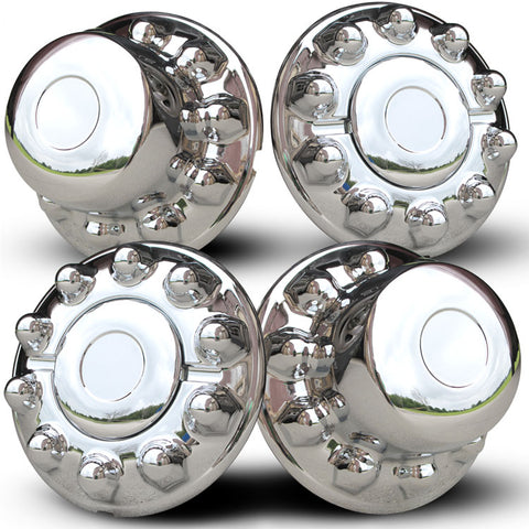 ABS Chrome Hub Cover Set for 10 on 225mm