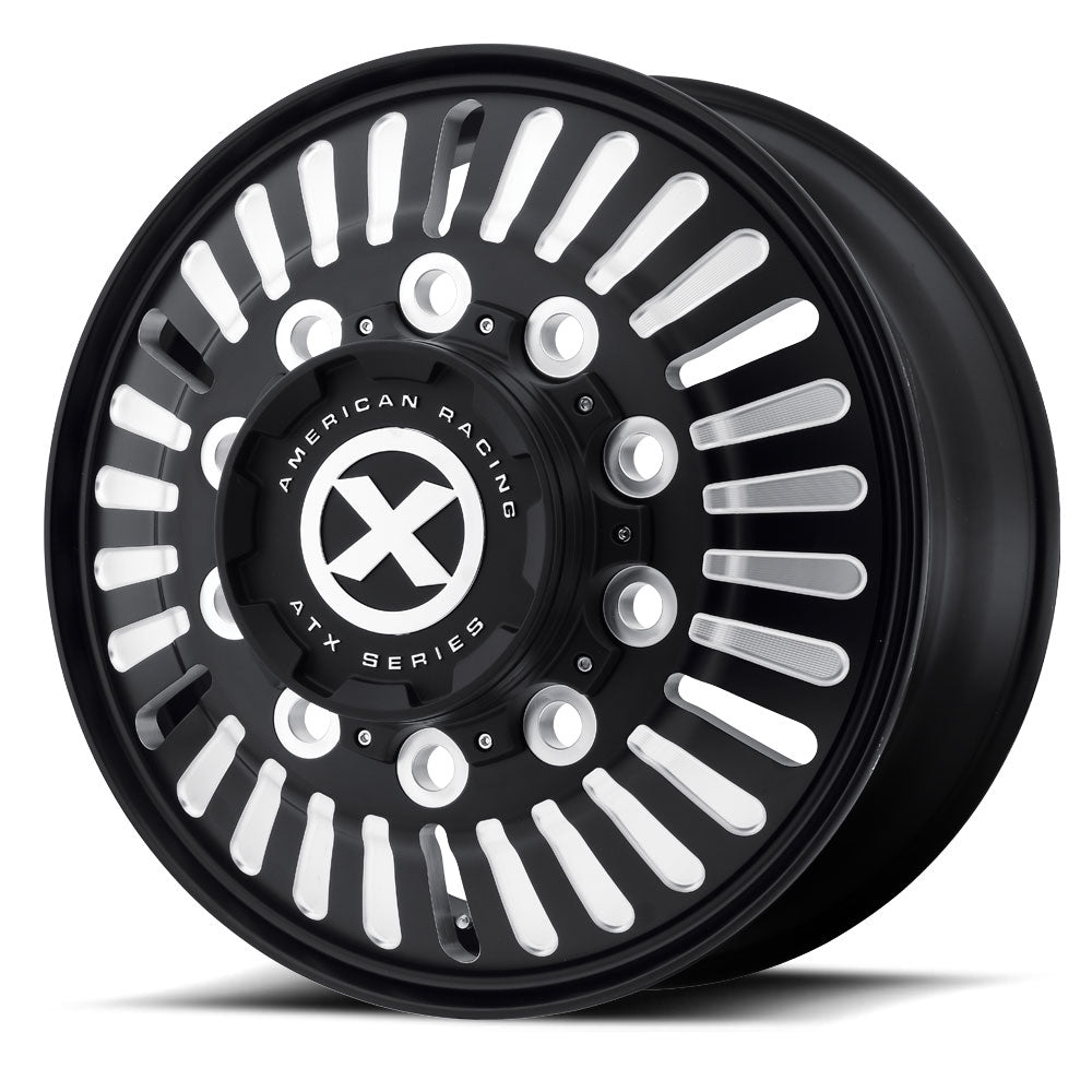 Black Aluminum 24.5 Semi Truck Wheel