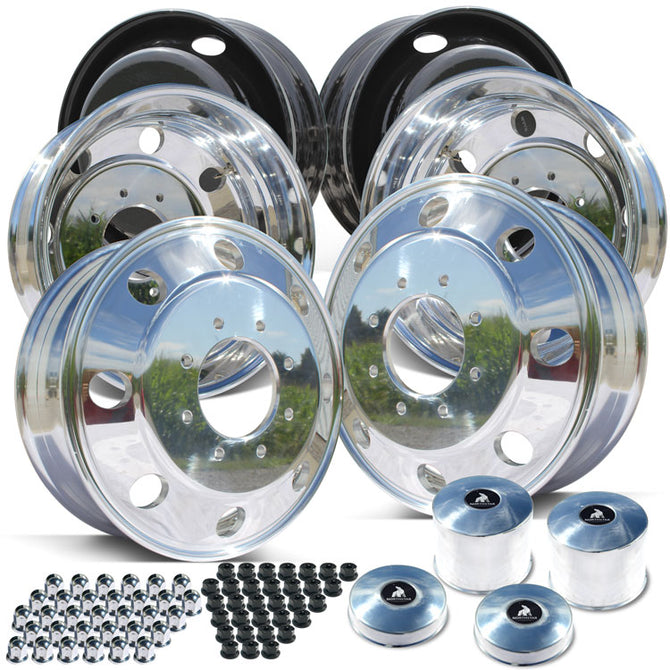 Semi Star Rims Alcoa 22.5 Dura-Black™ Forged Aluminum Semi Truck Wheel Package – Buy ...
